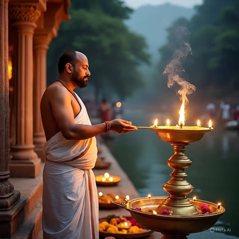 Ganga aarti ceremony