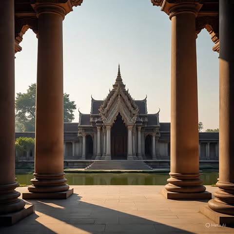 Morning aarti at VividAshram Shiva temple
